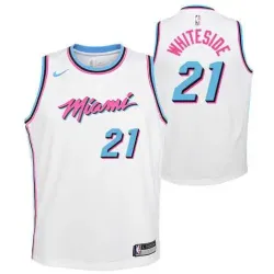 Nike Heat 21 Hassan Whiteside White City Edition Swingman Stitched NBA Jersey