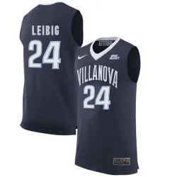 Villanova Wildcats 24 Tom Leibig Navy College Basketball Elite Jersey Dzhi