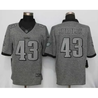 Nike Limited Philadelphia Eagles #43 Sproles Gray Men's Stitched Gridiron Gray Stitched Jersey