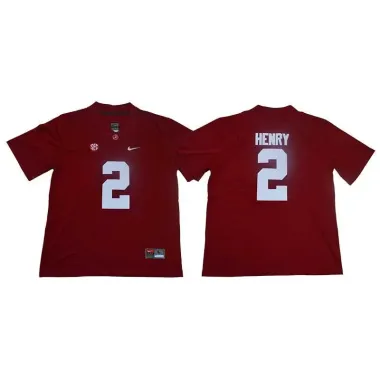 Alabama Crimson Tide 2 Derrick Henry Red Nike College Football Jersey