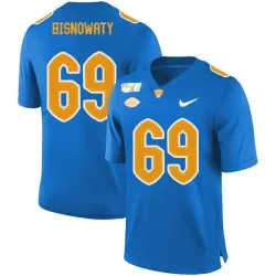 Pittsburgh Panthers 69 Adam Bisnowaty Blue 150th Anniversary Patch Nike College Football Jersey Dzhi