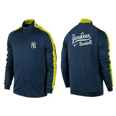 MLB New York Yankees Team Logo 2015 Men Baseball Jacket (1)