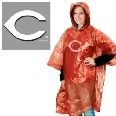 Cincinnati Reds Rain Poncho Special Order