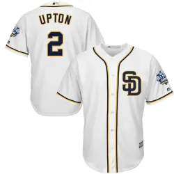 San Diego Padres #2 Upton White 2016 All Star Patch New Cool Base Stitched Jersey Jiasu