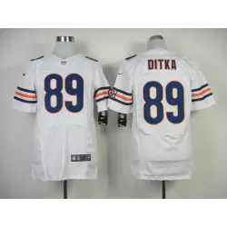 Nike Chicago Bears #89 Mike Ditka White Elite Jerseys