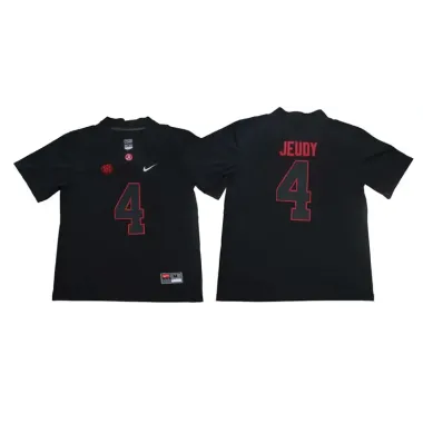 Alabama Crimson Tide 4 Jerry Jeudy Black Shadow Nike College Football Jersey