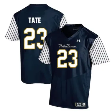 Notre Dame Fighting Irish 23 Golden Tate Navy College Football Jersey Dzhi