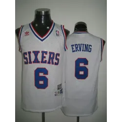 Philadelphia 76ers #6 Erving white Jerseys