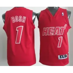 Miami Heat #1 Chris Bosh Revolution 30 Swingman Red Big Color Jerseys