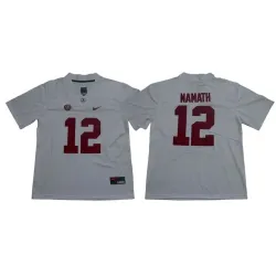 Alabama Crimson Tide 12 Joe Namath White Nike College Football Jersey