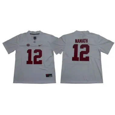 Alabama Crimson Tide 12 Joe Namath White Nike College Football Jersey