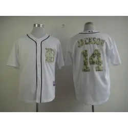 Detroit Tigers #14 JACKSON White 2013 USMC Home Cool Base Jerseys