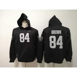 Nike Raiders 84 Antonio Brown Black All Stitched Hooded Sweatshirt