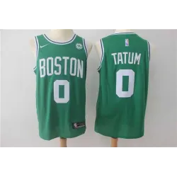 Nike Boston Celtics #0 Jayson Tatum Green Swingman Stitched NBA Jersey