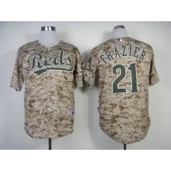 Cincinnati Reds #21 Todd Frazier 2014 Camo Jerseys