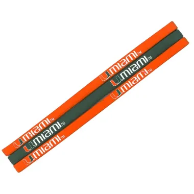 Miami Hurricanes Elastic Headbands