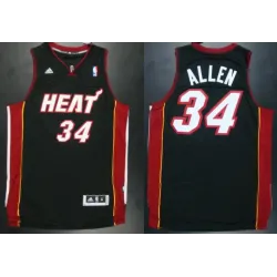 Miami Heat #34 Ray Allen Revolution 30 Black Swingman Jerseys