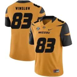 Missouri Tigers 83 Kellen Winslow Gold Nike College Football Jersey Dzhi