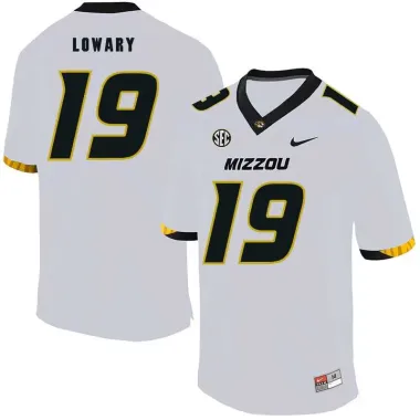 Missouri Tigers 19 Jack Lowary White Nike College Football Jersey Dzhi