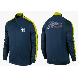 MLB Detroit Tigers Team Logo 2015 Men Baseball Jacket (15)