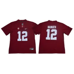 Alabama Crimson Tide 12 Joe Namath Red Nike College Football Jersey