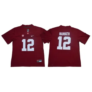 Alabama Crimson Tide 12 Joe Namath Red Nike College Football Jersey