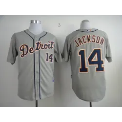 Detroit Tigers #14 Jackson Grey Jerseys