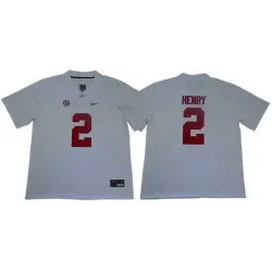 Alabama Crimson Tide 2 Derrick Henry White Nike College Football Jersey