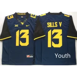 Youth West Virginia Mountaineers 13 David Sills V Navy Nike College Football Jersey