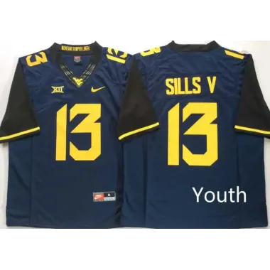 Youth West Virginia Mountaineers 13 David Sills V Navy Nike College Football Jersey