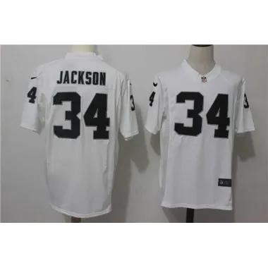 Nike Oakland Raiders #34 Bo Jackson White Team Color Game Jersey