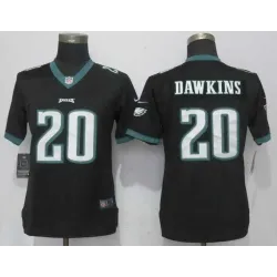 Women Nike Philadelphia Eagles #20 Brian Dawkins Black Vapor Untouchable Player Limited Jersey