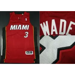 Miami Heat #3 Wade Revolution 30 Swingman Red Jerseys