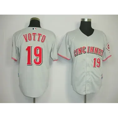 Boston Red Sox #19 Votto grey Jerseys