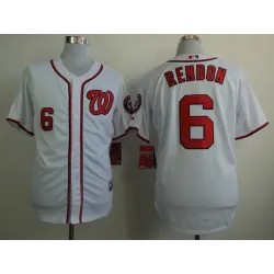 Washington Nationals #6 Rendon White Jerseys