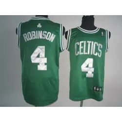 Boston Celtics #4 Robinson Green-White Number Jerseys