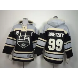 Youth Los Angeles Kings #99 Wayne Gretzky Black Hoodie