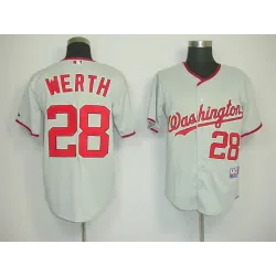 Washington Nationals #28 Werth cream Jerseys