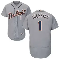 Detroit Tigers #1 Jose Iglesias Gray Flexbase Stitched Jersey DingZhi