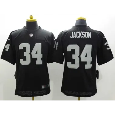 Nike Oakland Raiders #34 Bo Jackson Black Elite Jerseys