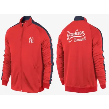 MLB New York Yankees Team Logo 2015 Men Baseball Jacket (12)