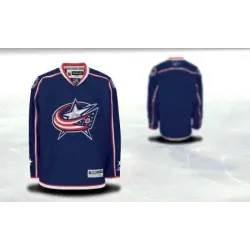 Men Columbus Blue Jackets Customized Navy Blue Stitched Hockey Jersey