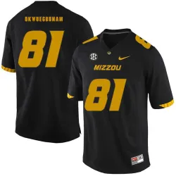 Missouri Tigers 81 Albert Okwuegbunam Black Nike College Football Jersey Dzhi