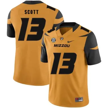 Missouri Tigers 13 Kam Scott Gold Nike College Football Jersey Dzhi