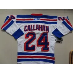 New York Rangers #24 Callahan White Jerseys