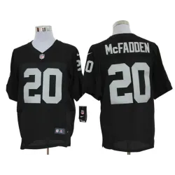 Nike Oakland Raiders #20 Darren McFadden Black Elite Jerseys