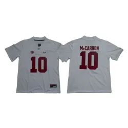 Alabama Crimson Tide 10 A.J. McCarron White Nike College Football Jersey