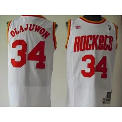 Houston Rockets #34 Olajuwon white Swingman Jerseys