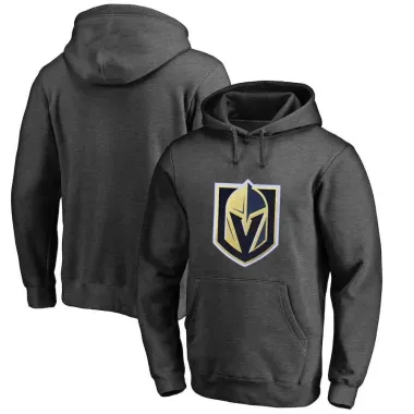 Men's Customized Vegas Golden Knights Dark Gray All Stitched Pullover Hoodie