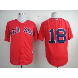 Boston Red Sox #18 Daisuke Matsuzaka Red Jerseys